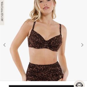 Leopard Print Bikini with built in shapewear (3X Top) *runs small (XXL Bottom)